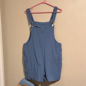Blue Short Overalls Romper